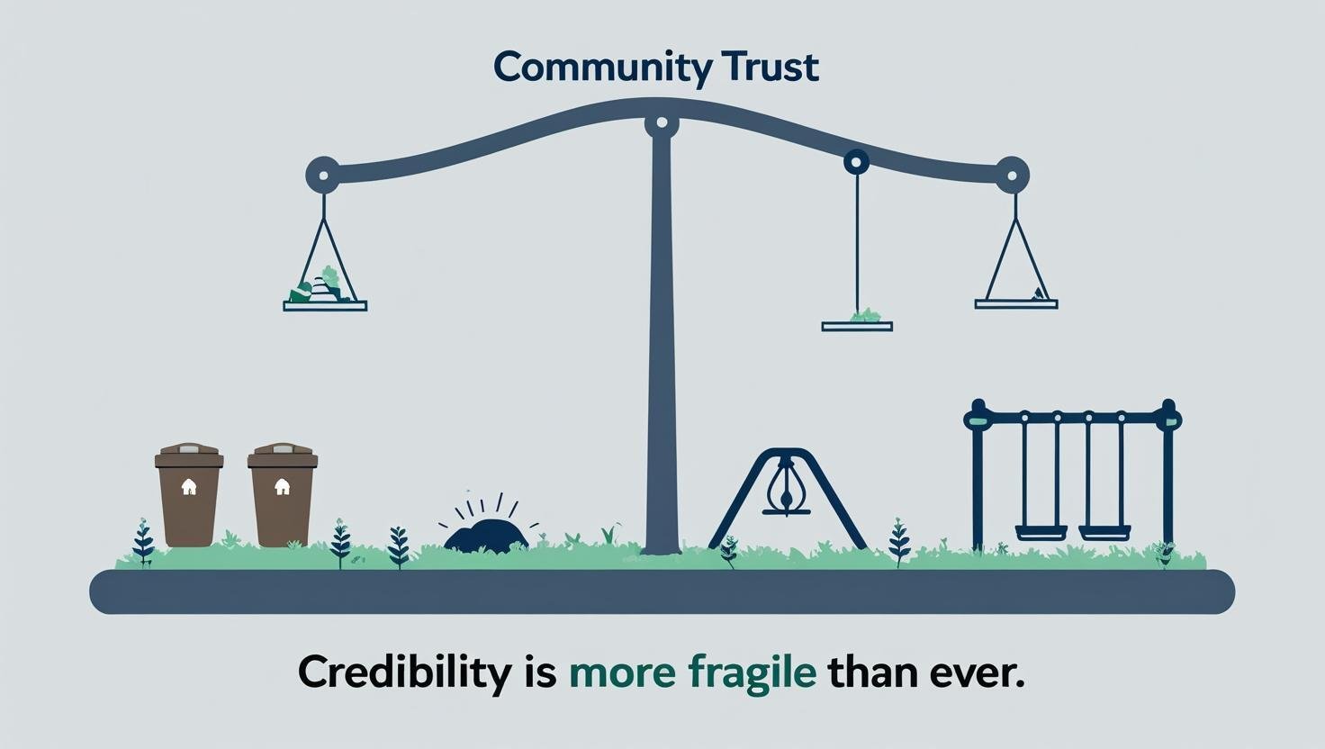 Community trust: creditability is more fragile than ever
